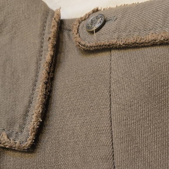 Women's Gray-Green Military Style Jacket | Size 0 - Picture 4 of 4